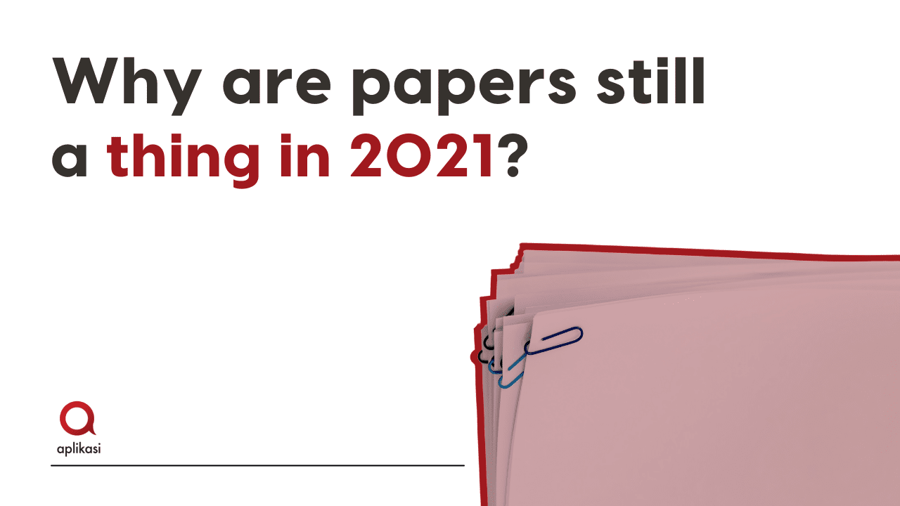 Why are papers still a thing in 2021?