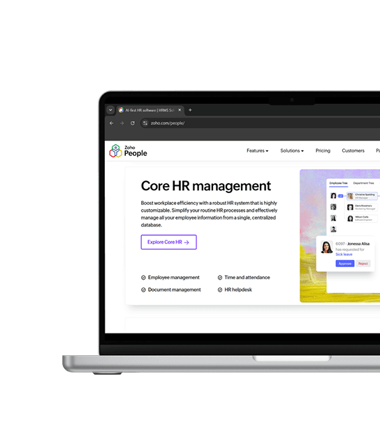 zoho human resource